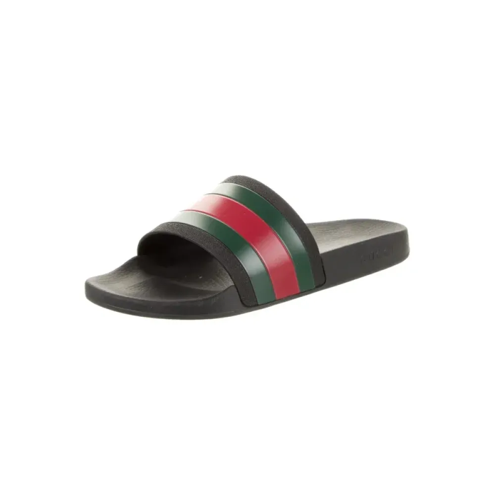 Gucci Web Accent Rubber Slides