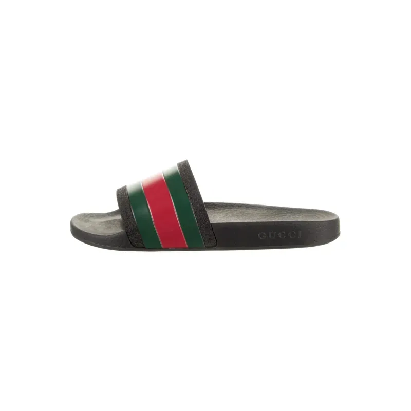 Gucci Web Accent Rubber Slides