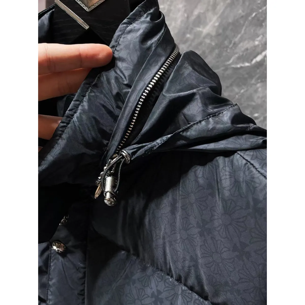 CHROME HEARTS Hooded Down Vest