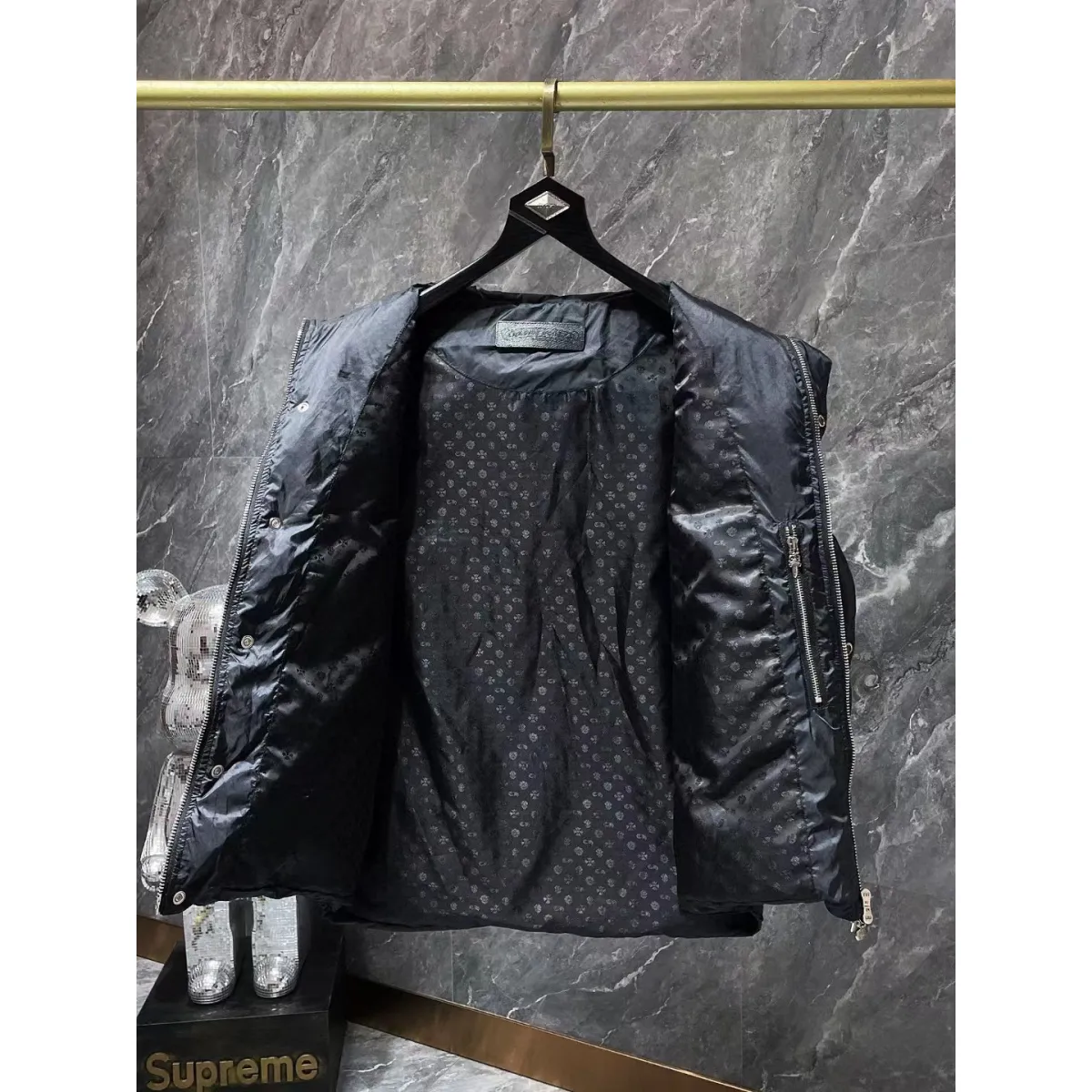 CHROME HEARTS Hooded Down Vest