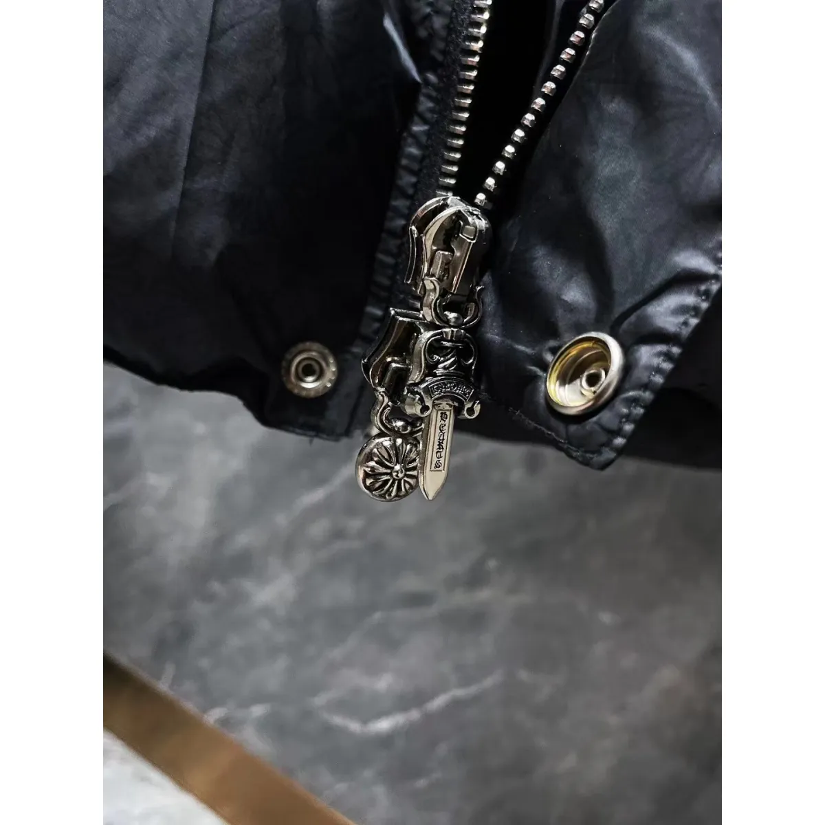 CHROME HEARTS Hooded Down Vest
