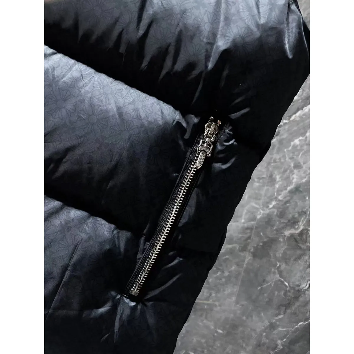 CHROME HEARTS Hooded Down Vest