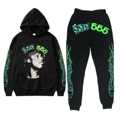 999 Club Black Spider Worldwide Tracksuit 01