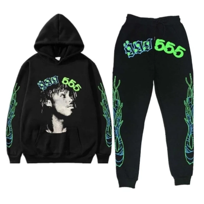 999 Club Black Spider Worldwide Tracksuit 01