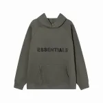  Fear Of God Essentials Pullover Hoodie Applique Logo Green