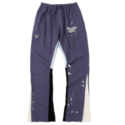  Gallery Dept. Painted Flare Sweat Pants Navy 01