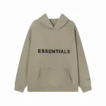 Fear Of God Essentials Pullover Hoodie Applique Logo Taupe