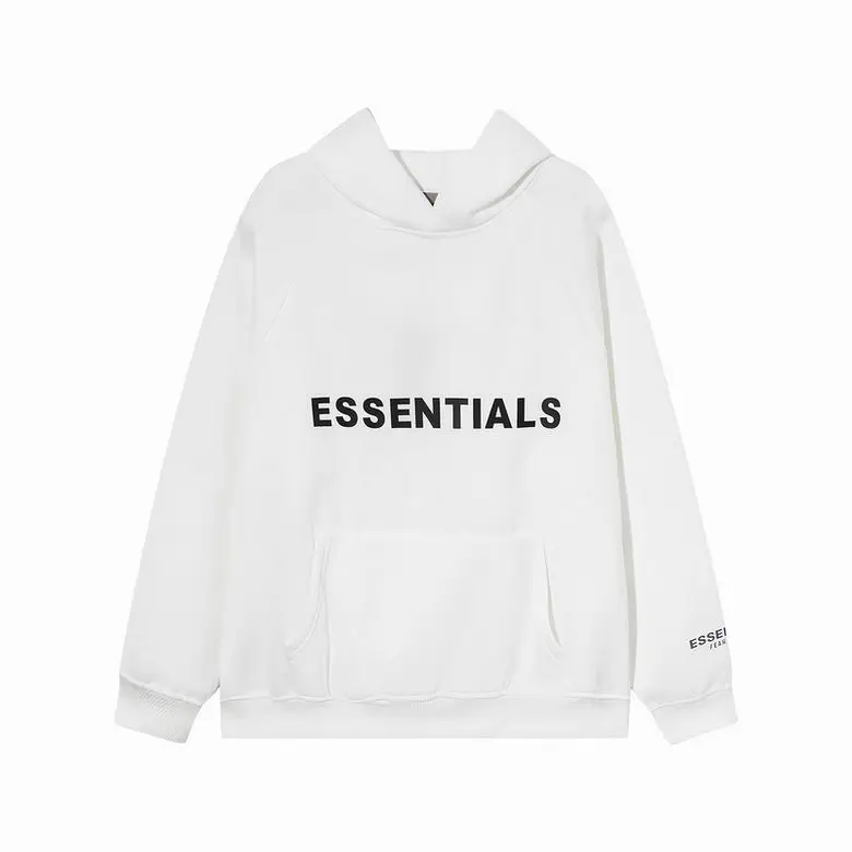 Fear Of God Essentials Pullover Hoodie Applique Logo White