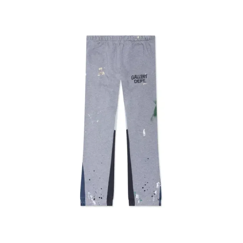  Painted Flare Sweat Pants Heather Grey
