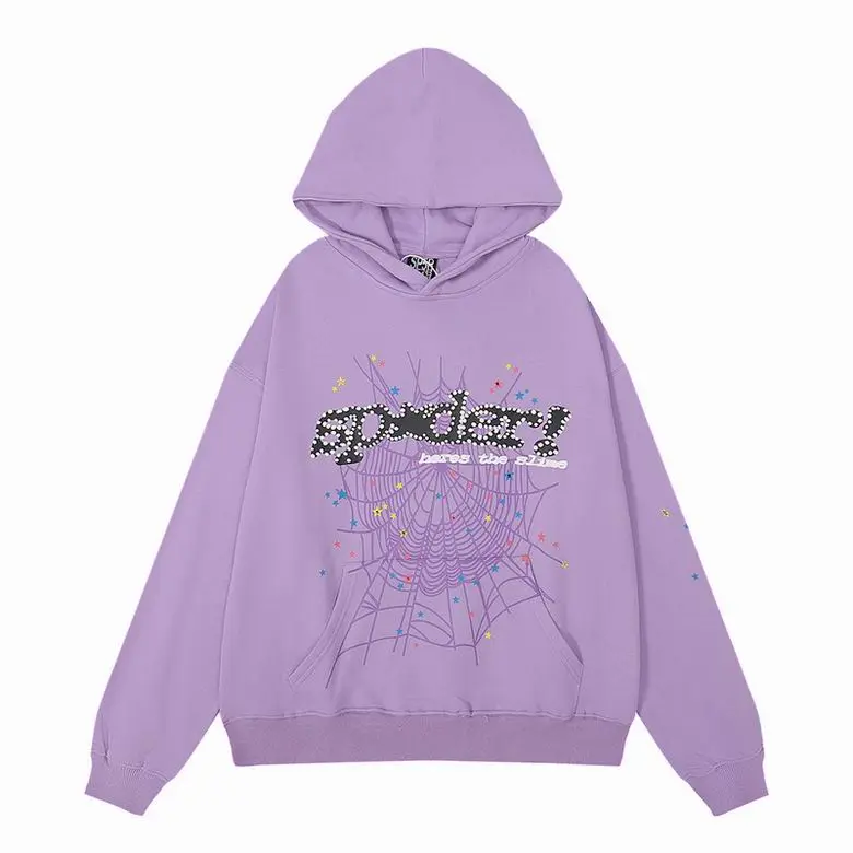 Sp5der Acai Hoodie Purple