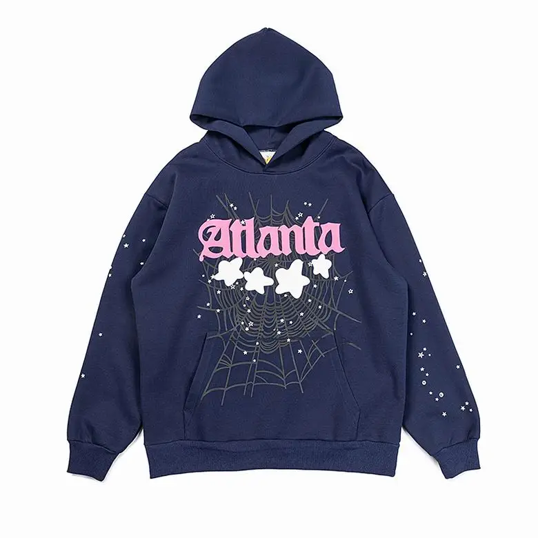 Sp5der Atlanta Hoodie Navy