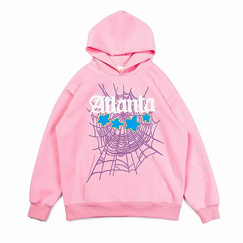 Sp5der Atlanta Hoodie Pink