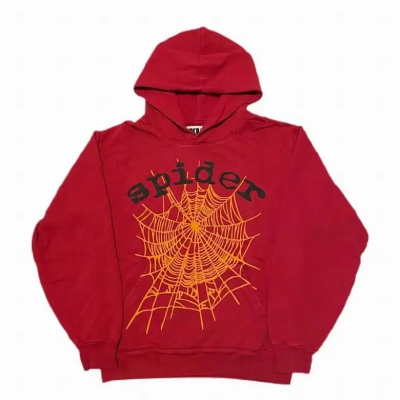 Sp5der Hoodie Red 01