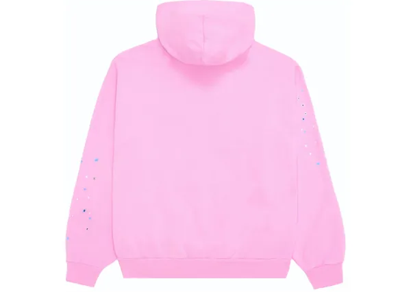 Sp5der light pink tracksuit suit