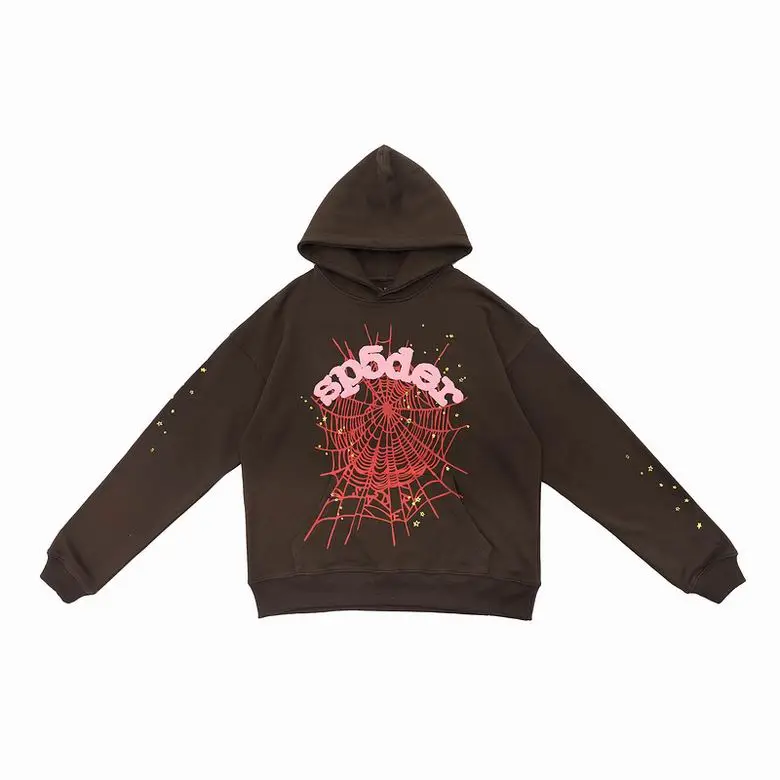 Sp5der Web Hoodie Brown