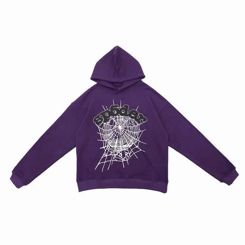 Sp5der Web Hoodie Purple