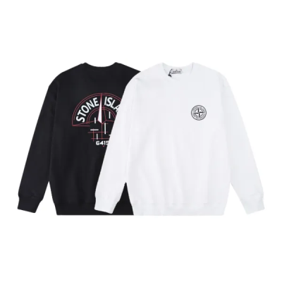 Stone Island Sweatshirt Black/White YZ W802 01