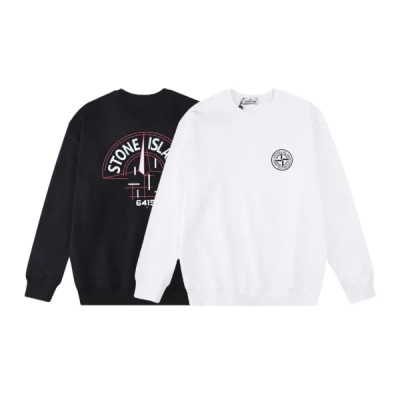 Stone Island Sweatshirt Black/White YZ W802 01