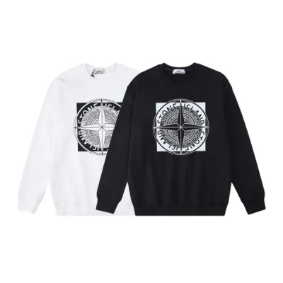 Stone Island Sweatshirt Black/White YZ W805 01