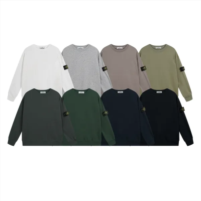 Stone Island Sweatshirt White/Grey/Khaki/Musk green/Dark green/Olive green/Navy Blue/Black YZ 9018 01