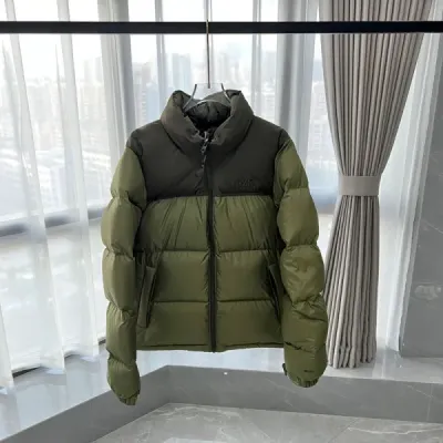 The North Face 1996 Splicing White And Double Green 01