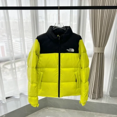 The North Face 1996 Splicing White And Red Apple Green 01