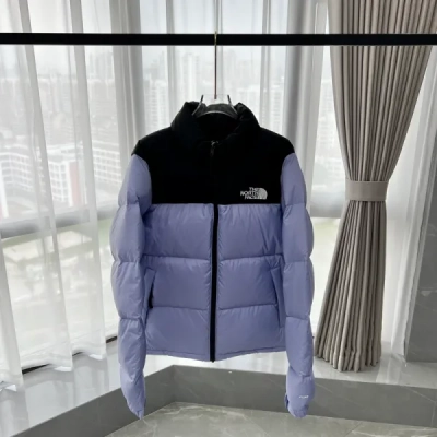 The North Face 1996 Splicing White And Taro Purple 01