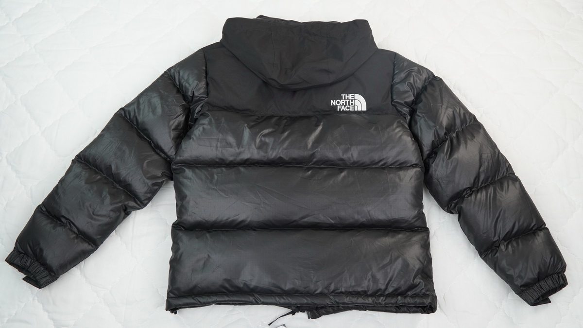 the n0*h F**e splicing white and black down jacket