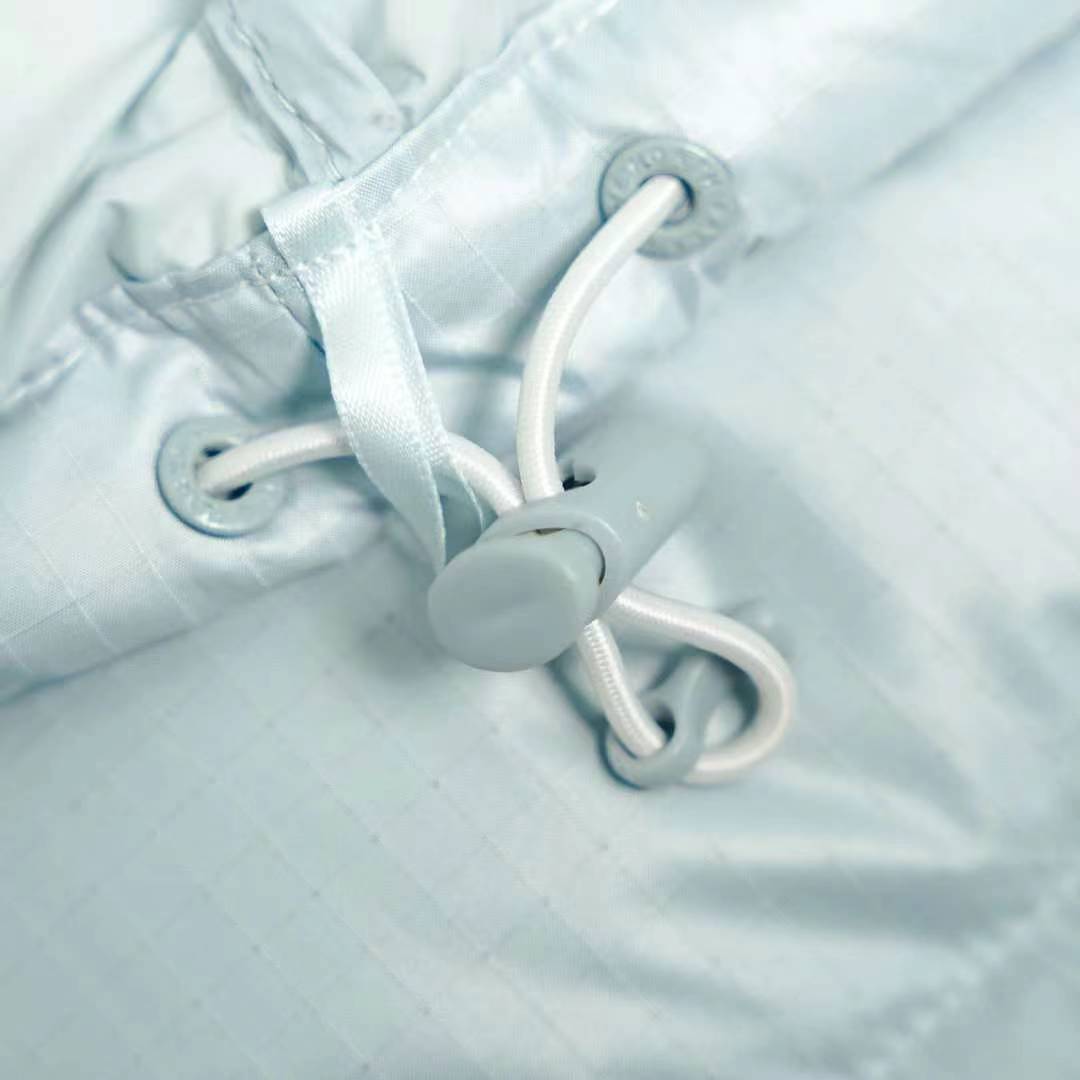 The North Face Splicing White And Blue Down Jacket