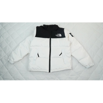 The North Face Splicing White And White Down Jacket 01