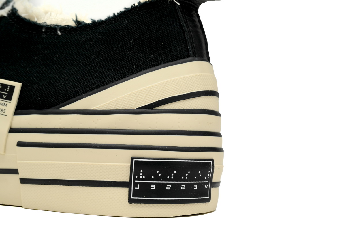 XVESSEL G.O.P.Lows Crooked SHOE Black F19X005B 