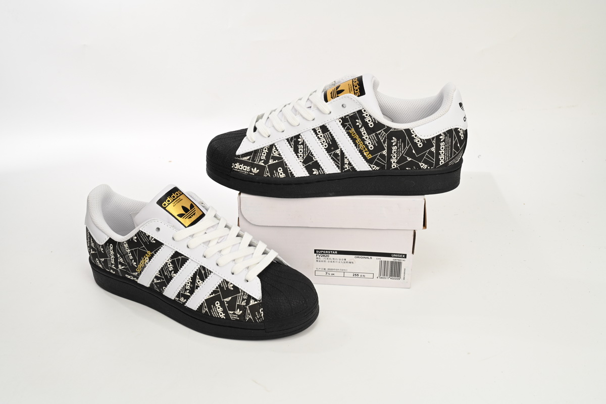 adidas Superstar White Black Black Bright White FV2820