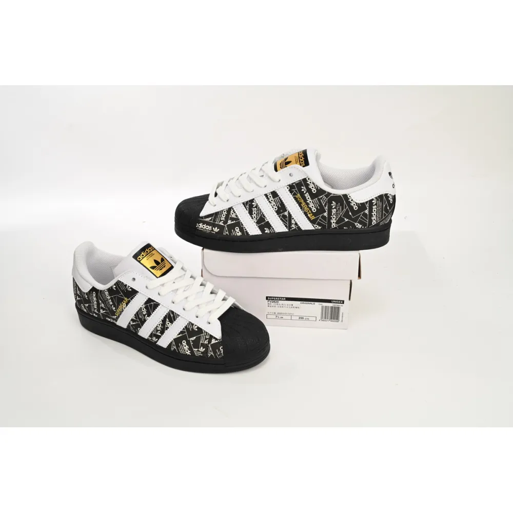 adidas Superstar White Black Black Bright White FV2820