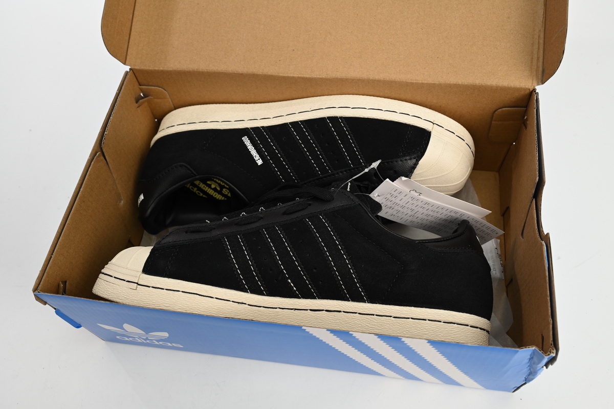 adidas Superstar White Black Co Branded Black And White GX1400