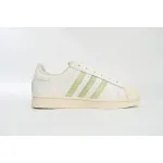 adidas Superstar White Black Gold Beige Green HQ6668