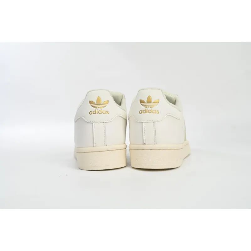 adidas Superstar White Black Gold Beige Green HQ6668