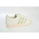 adidas Superstar White Black Gold Beige Green HQ6668