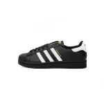 adidas Superstar White Black Gold Black Gold Label EG4959