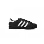 adidas Superstar White Black Gold Black Gold Label EG4959