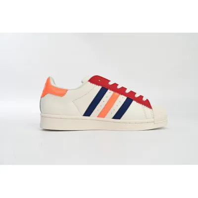 adidas Superstar White Black Gold White Red HQ4403 02