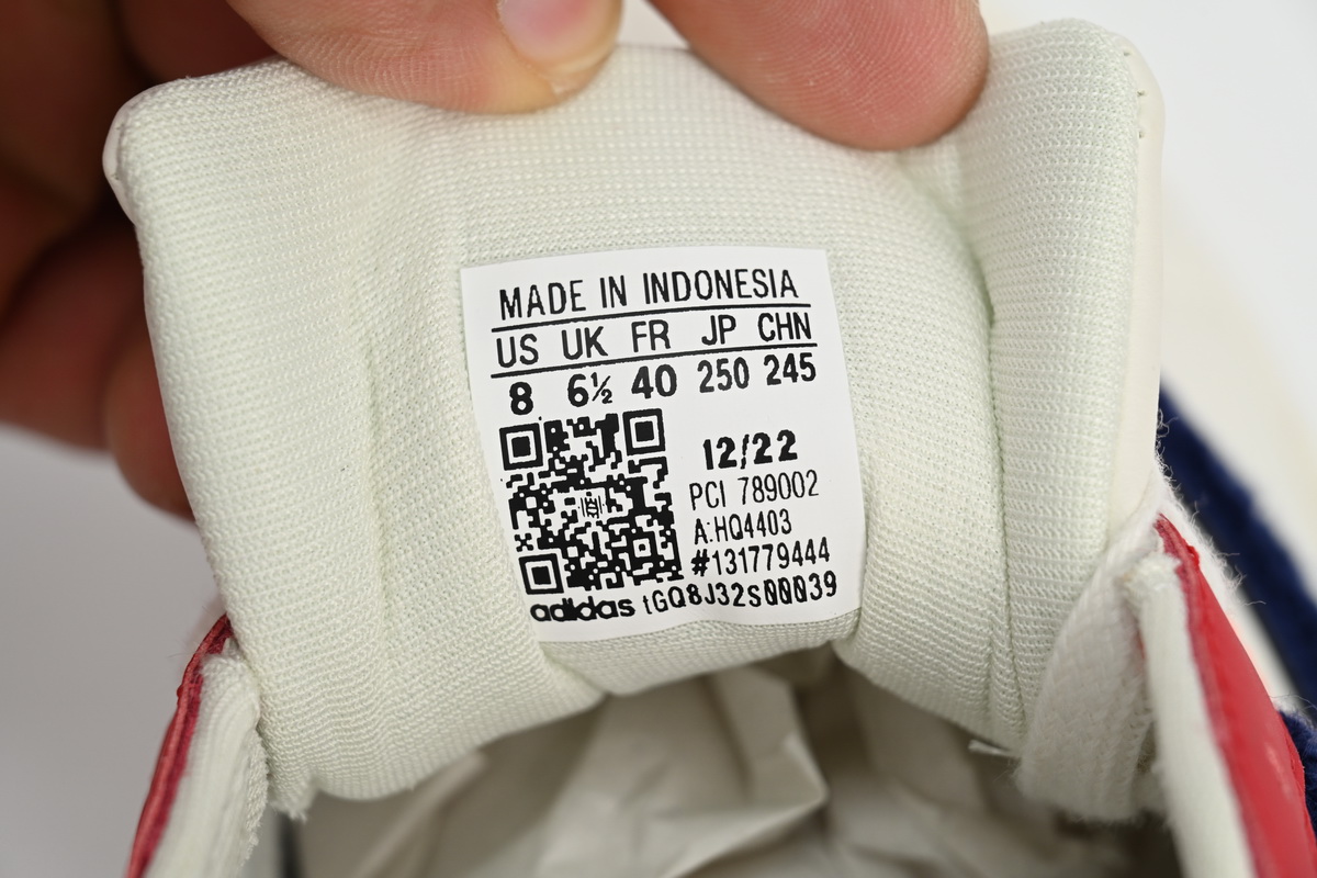 adidas Superstar White Black Gold White Red HQ4403