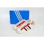adidas Superstar White Black Gold White Red HQ4403
