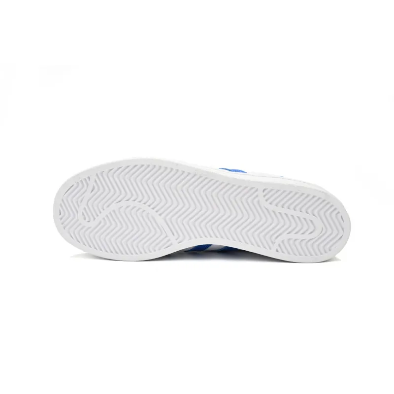 Adidas Superstar White Black Light Blue And White H68093