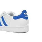 Adidas Superstar White Black Light Blue And White H68093