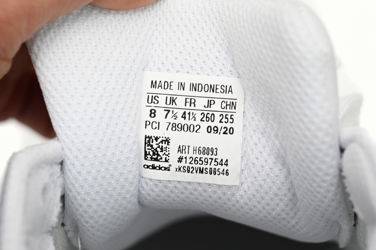 Adidas Superstar White Black Light Blue And White H68093