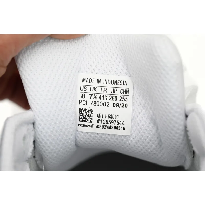 Adidas Superstar White Black Light Blue And White H68093