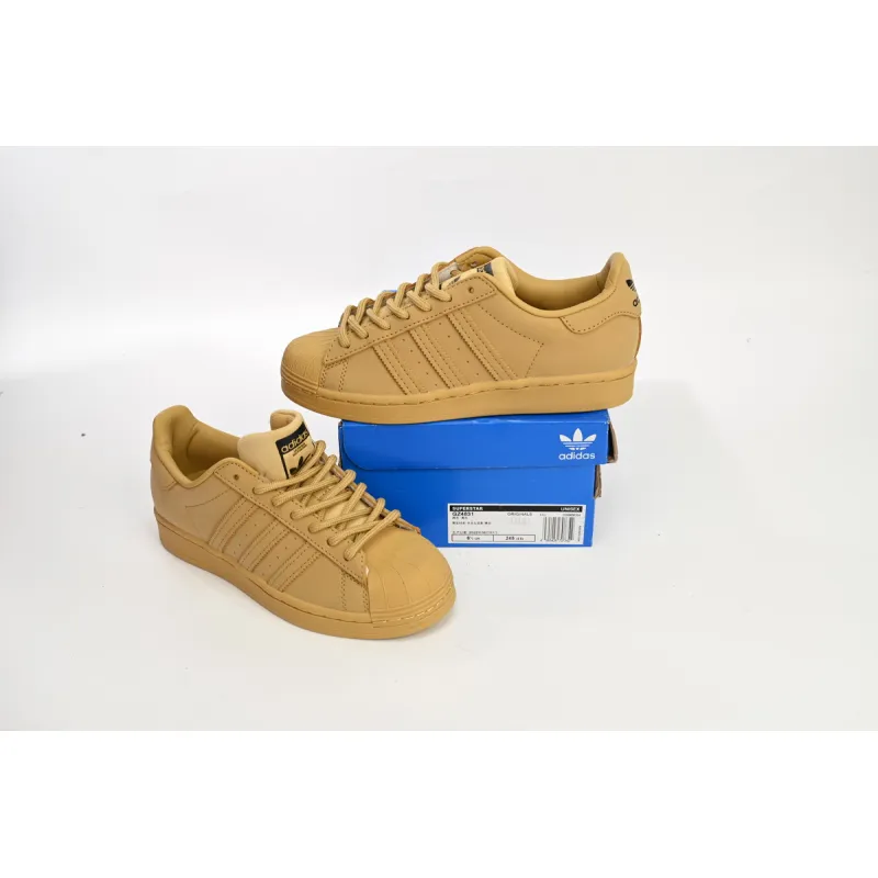 adidas Superstar White Black Wheat Yellow GZ4831
