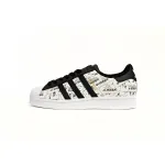adidas Superstar White Black White Black Red FV2819