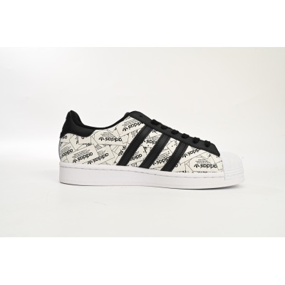 adidas Superstar White Black White Black Red FV2819 02