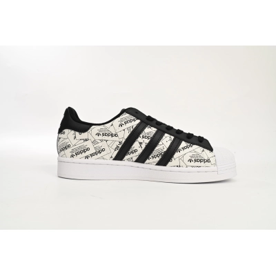 adidas Superstar White Black White Black Red FV2819 02